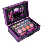 SHANY Carry All Makeup Train Case with Pro Teen Makeup Set, Makeup Brushes, Lipsticks, Eye Shadows, Blushes, and more - Leopard - Image 2